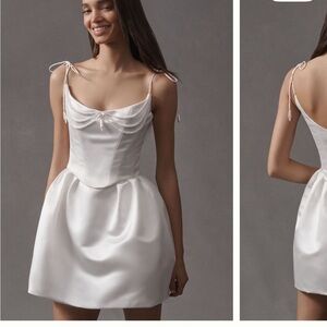 Ivory Anthropologie dress